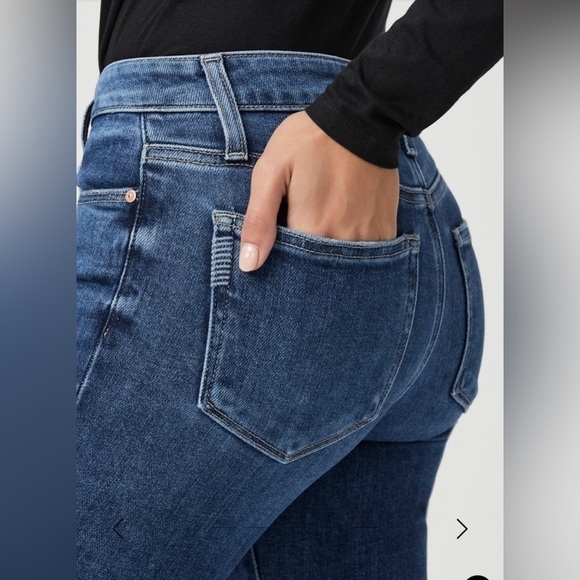 NEW w/TAGS PAIGE Amber Mid Rise Straight Ankle Jeans Women's Size 33 - Picture 8 of 12